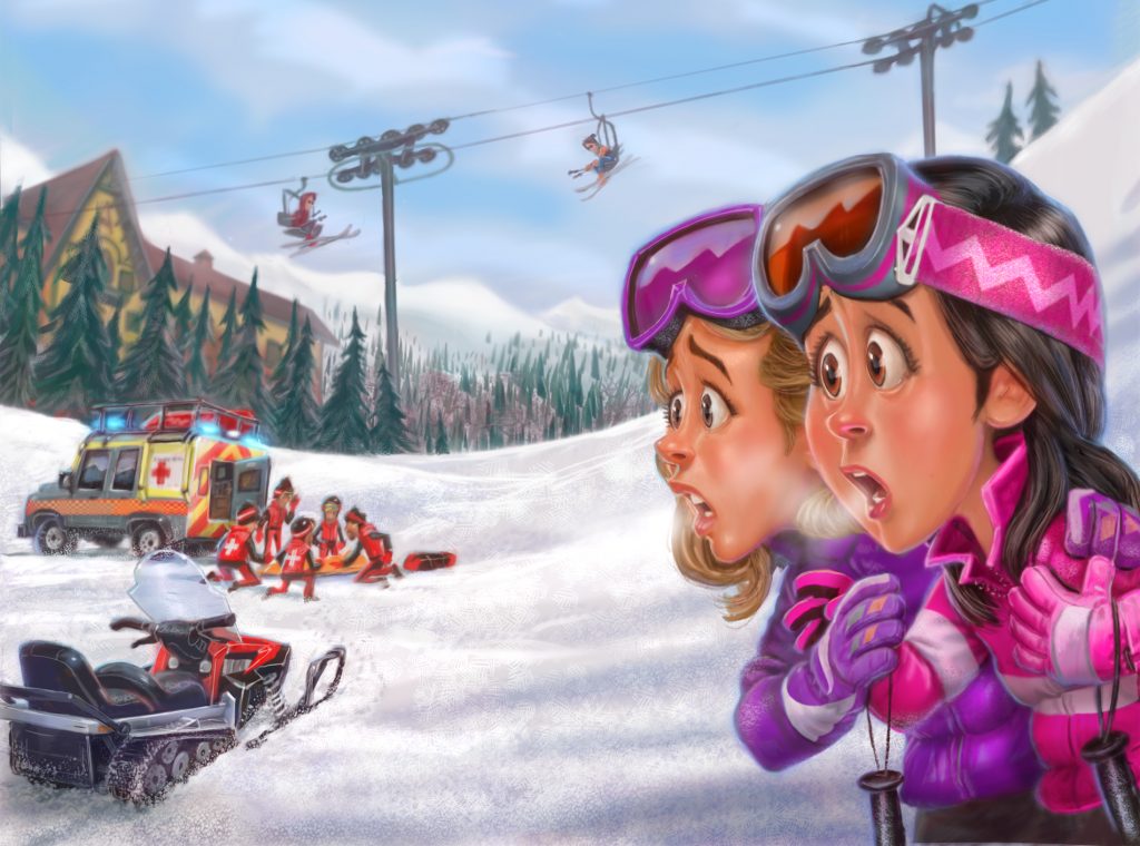 Olivia and Zoe witness a tragedy at a ski slope in the first episode of a storyline about doubts.