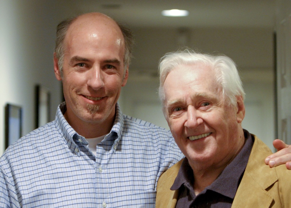Executive Producer Dave Arnold (left) with actor Alan Young