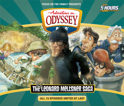 Cover image of the Adventures in Odyssey album "The Leonard Meltsner Saga"