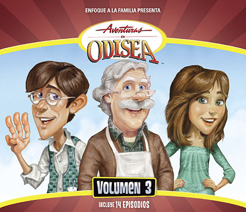 Album cover image for Adventures in Odyssey Spanish album Volume 3