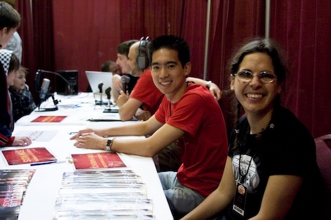 Sarah at the 20th Birthday Bash in 2008
