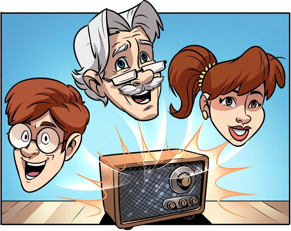 Whit Connie Eugene on the Radio